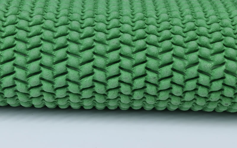 Rubber underlay with green color